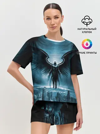 Женская пижама с шортами / Ангел