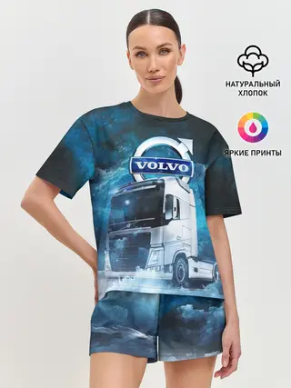 Женская пижама с шортами / Volvo truck