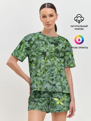 Женская пижама с шортами / Барвинок