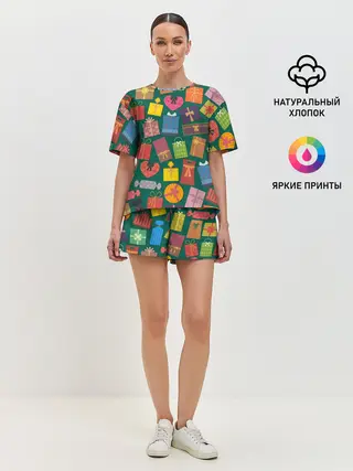 Женская пижама с шортами / Подарки