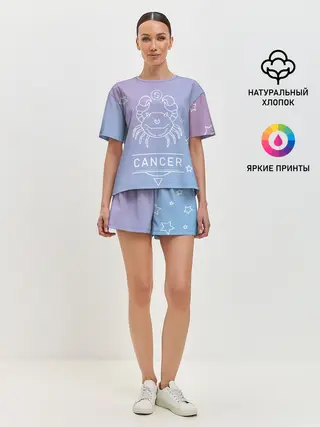 Женская пижама с шортами / Знак Рак