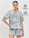 Женская пижама с шортами / Голографичная фольга