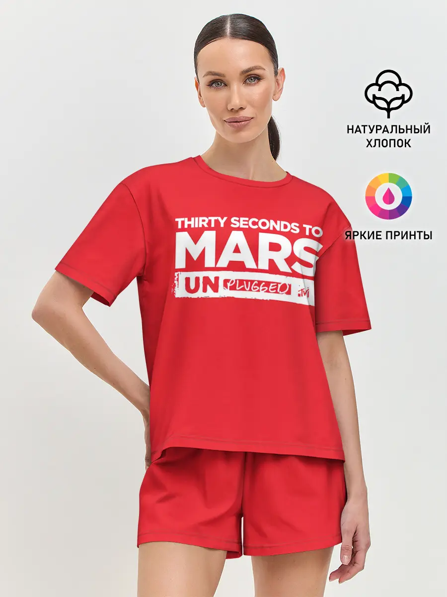 Женская пижама с шортами / Thirty Seconds to Mars UN PLUGGED