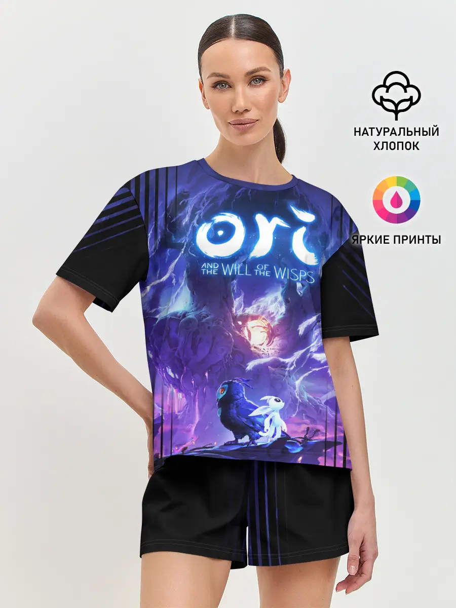 Женская пижама с шортами / Ори и Ку