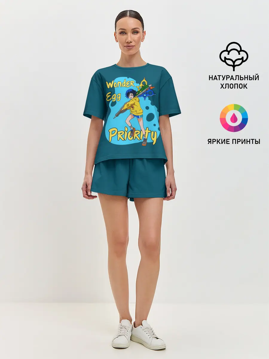 Женская пижама с шортами / Wonder Egg Priority