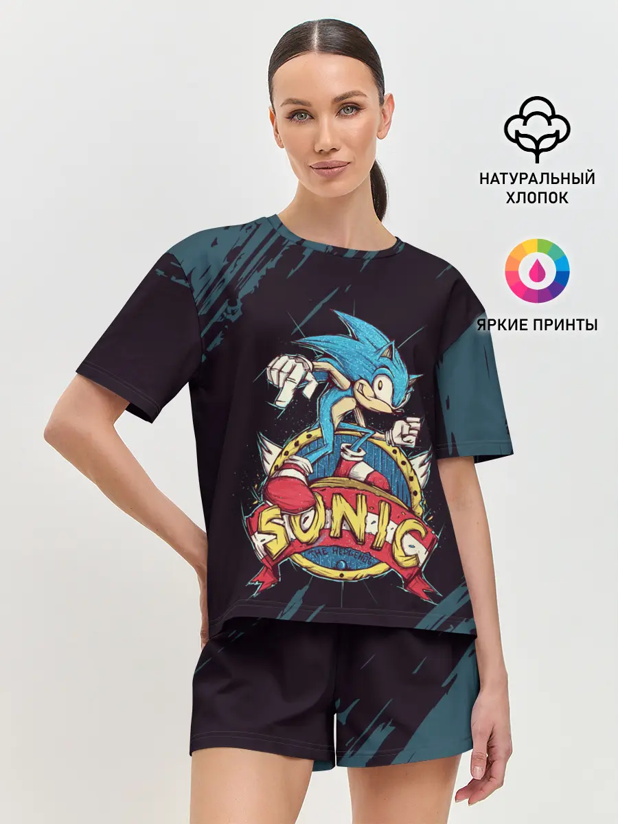 Женская пижама с шортами / SONIC | СОНИК
