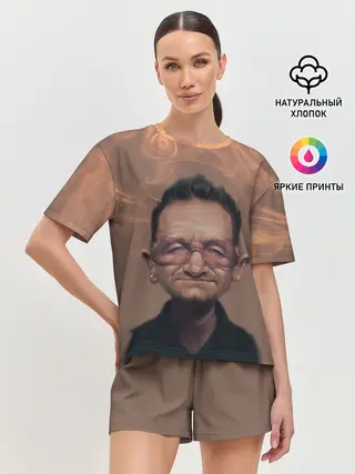 Женская пижама с шортами / БОНО | U2 | Ю ТУ