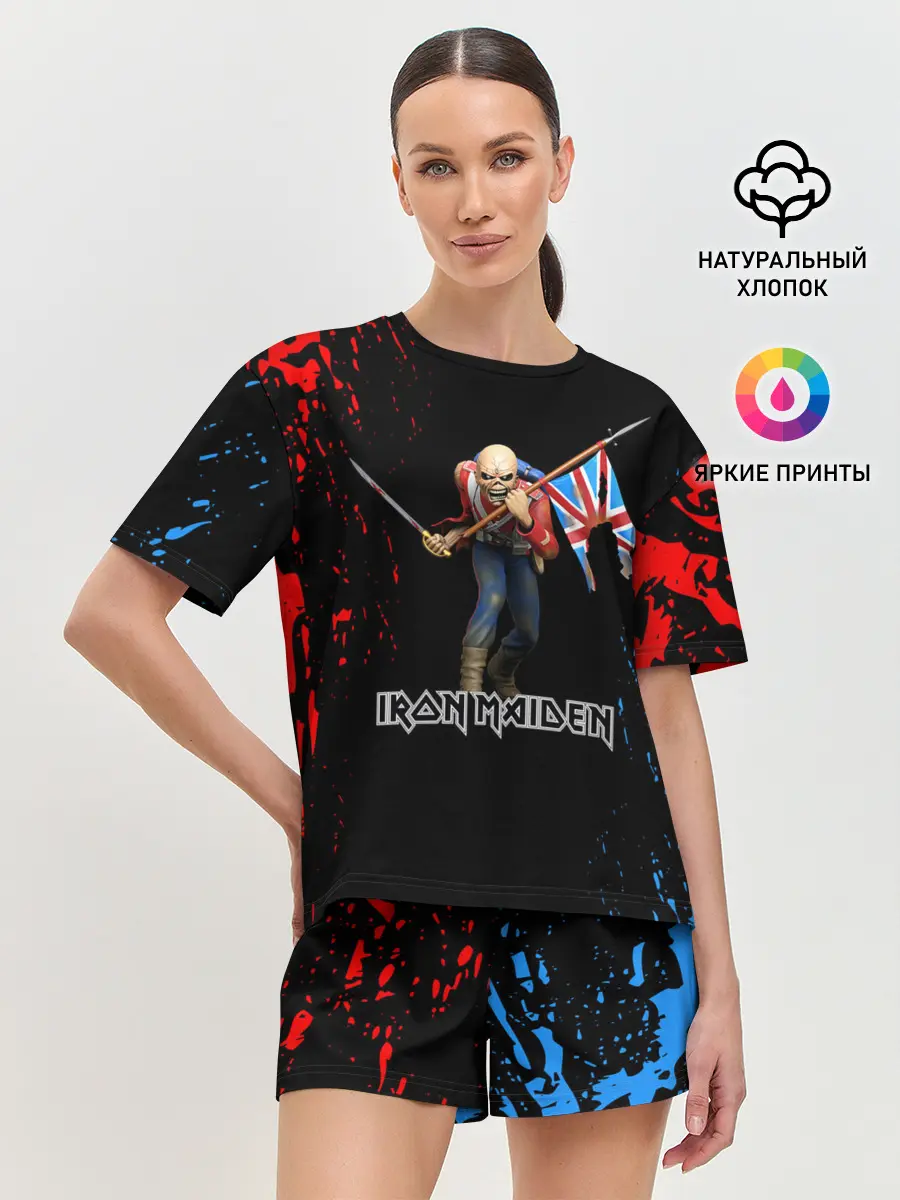 Женская пижама с шортами / IRON MAIDEN | АЙРОН МЕЙДЕН
