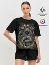 Женская пижама с шортами / Золотой лев