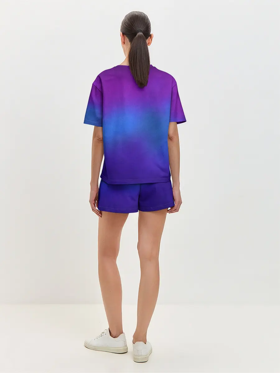 Женская пижама с шортами / Leather gradient
