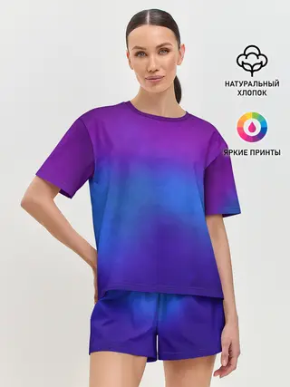 Женская пижама с шортами / Leather gradient