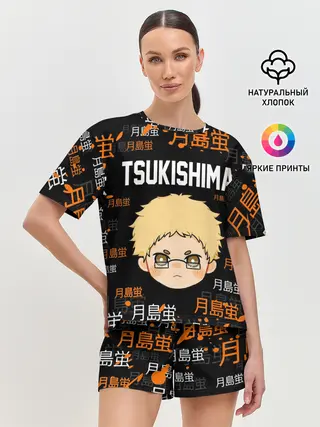 Женская пижама с шортами / TSUKISHIMA KEI / КЕЙ ЦУКИШИМА