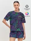 Женская пижама с шортами / Сказочный лес