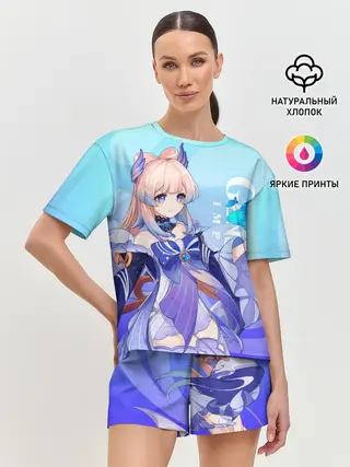 Женская пижама с шортами / Genshin Impact, Кокоми