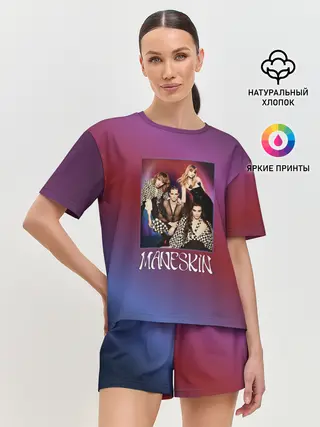 Женская пижама с шортами / Maneskin forever