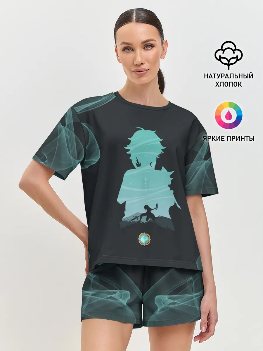 Женская пижама с шортами / XIAO | СЯО | ГЕНШИН