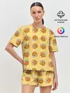 Женская пижама с шортами / Тигры паттерн