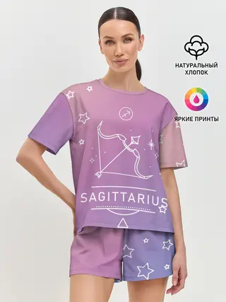 Женская пижама с шортами / Знак Стрелец