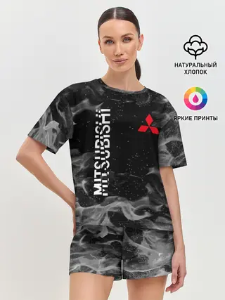 Женская пижама с шортами / MITSUBISHI | ОГОНЬ