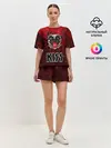 Женская пижама с шортами / Собака в стиле KISS