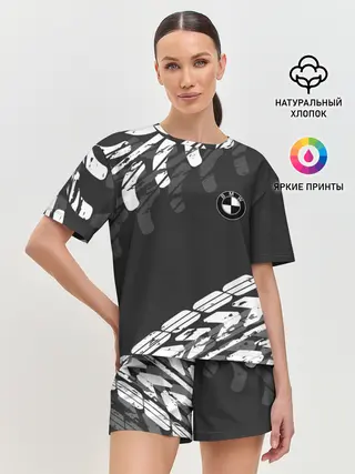 Женская пижама с шортами / БМВ | BMW TIRE TREAD
