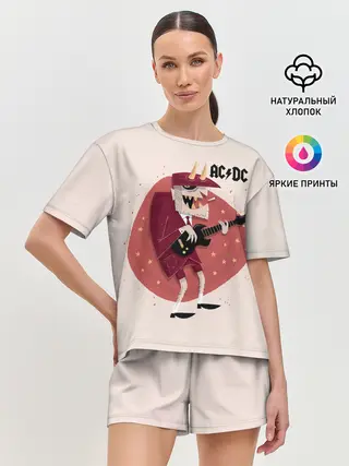 Женская пижама с шортами / Ангус Янг AC/DC