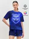Женская пижама с шортами / Космический тигр