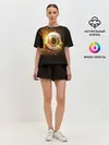 Женская пижама с шортами / КРИПТОВАЛЮТА БИТКОИН