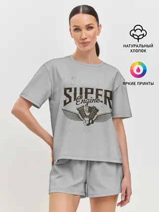 Женская пижама с шортами / Супер движок