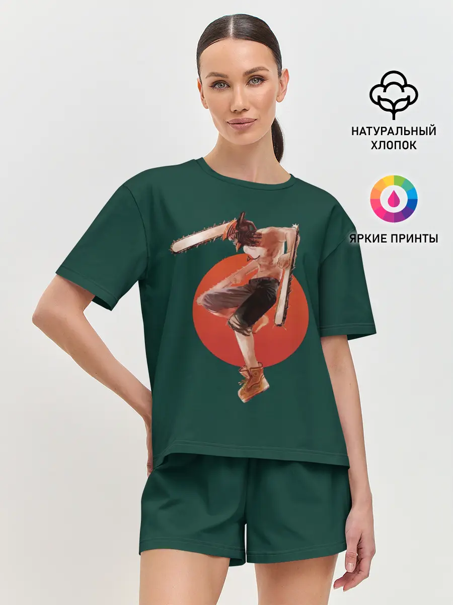 Женская пижама с шортами / Дэндзи в прыжке