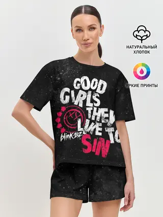Женская пижама с шортами / Blink 182, Good Girl