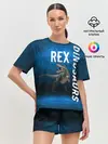 Женская пижама с шортами / Dinosaurs Rex 3D