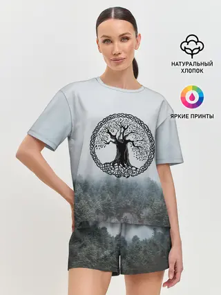 Женская пижама с шортами / Иггдрасиль | Yggdrasil