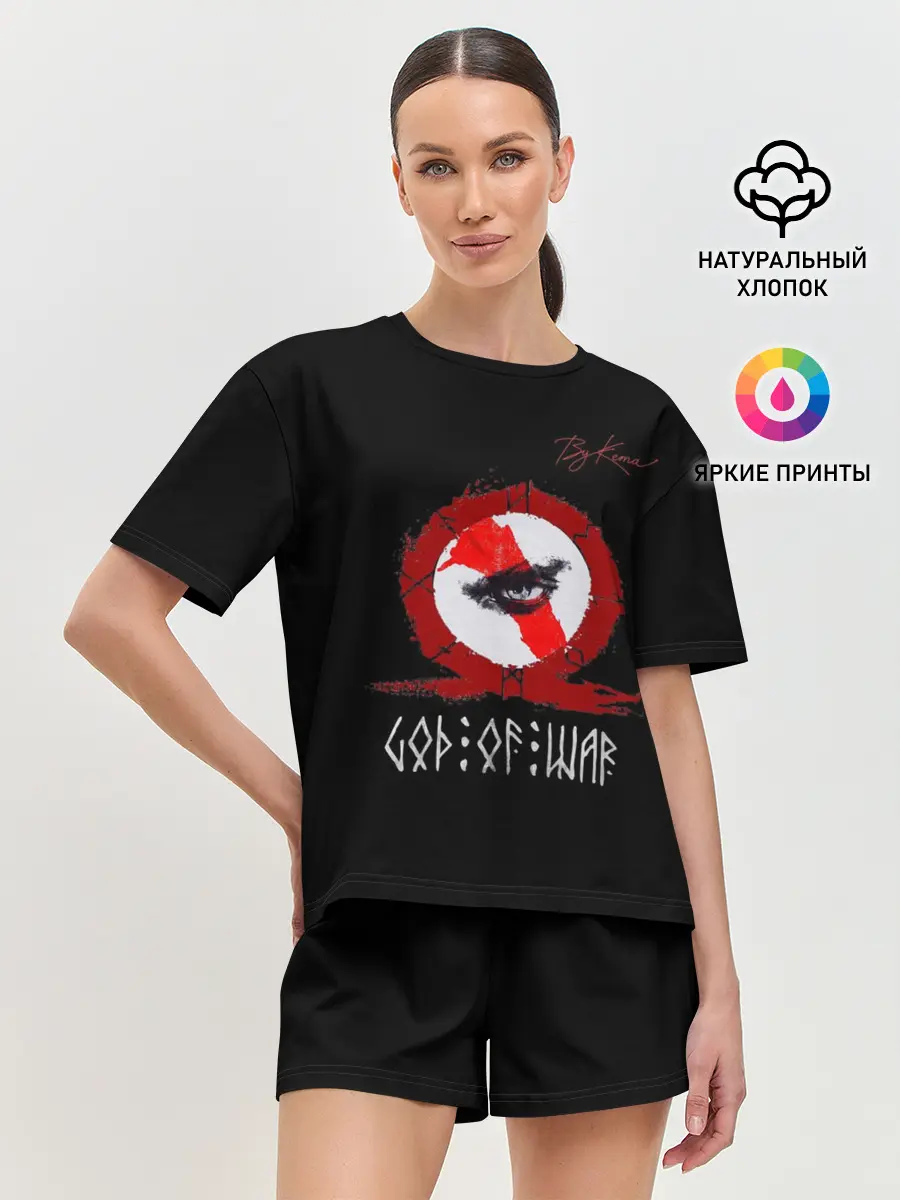 Женская пижама с шортами / God of war бог войны