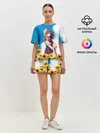 Женская пижама с шортами / Саю и Подсолнухи