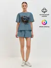 Женская пижама с шортами / ОРЕЛ СКВОЗЬ ТКАНЬ