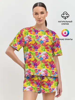 Женская пижама с шортами / День Рождения