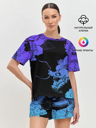 Женская пижама с шортами / Дракон | Dragon