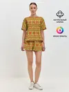 Женская пижама с шортами / Вязаный рисунок
