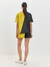 Женская пижама с шортами / Yellow and Black Emoji