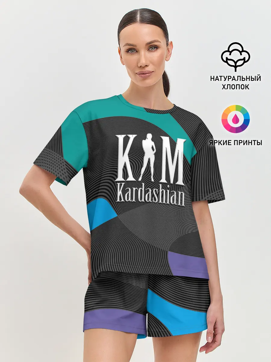 Женская пижама с шортами / Ким Кардашьян