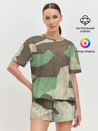 Женская пижама с шортами / Splittertarnmuster