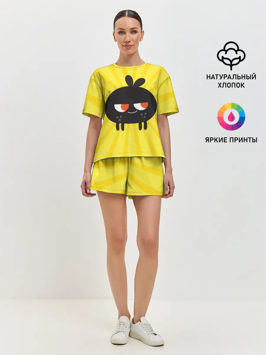Женская пижама с шортами / Toca Boca Yellow