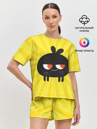 Женская пижама с шортами / Toca Boca Yellow