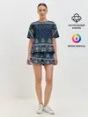 Женская пижама с шортами / Зимняя ночь