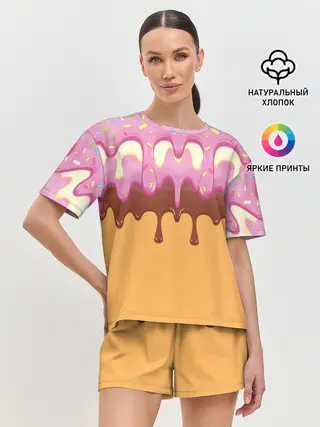 Женская пижама с шортами / Мороженое | Ice Scream