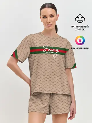 Женская пижама с шортами / Juicy цыганка. Гуччи