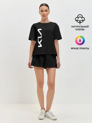 Женская пижама с шортами / KIA CARBONE | КИА КАРБОН | LOGO
