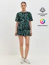 Женская пижама с шортами / Растительный орнамент