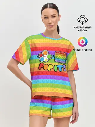 Женская пижама с шортами / POP IT - SIMPLE DIMPL